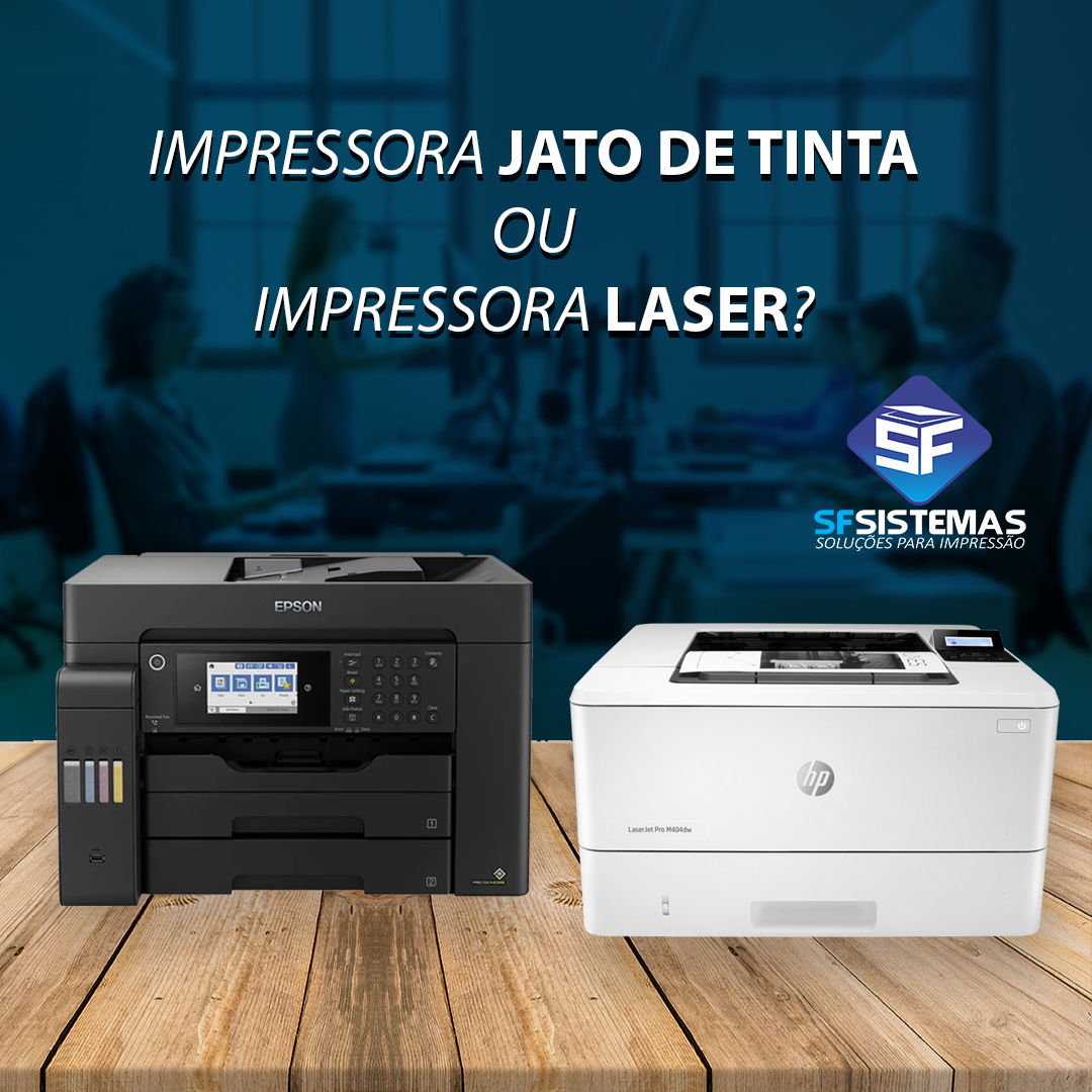 Impressora laser x Impressora de tinta